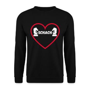 Schach Geschenk Meme Trend Queens Gambit - Unisex Pullover - Schwarz - Vorne - Alina (178cm) & Michal (187cm)