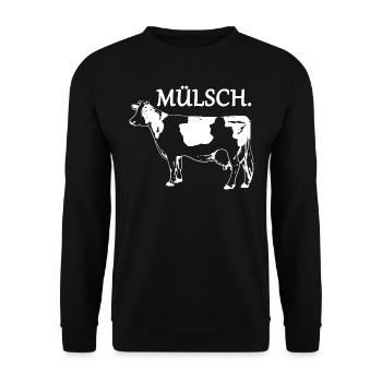 Mülsch 1 - Unisex Pullover - Schwarz - Vorne - Alina (178cm) & Michal (187cm)