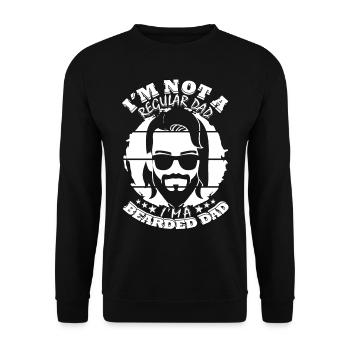 I'm not a normal dad - Unisex Sweatshirt - black - Front - Alina (178cm) & Michal (187cm)