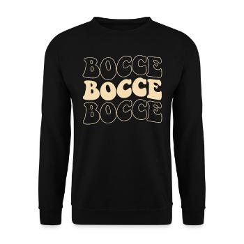 Bocce Spruch Bocce Ball mit Jack Bocci Game Bocce - Unisex Pullover - Schwarz - Vorne - Alina (178cm) & Michal (187cm)