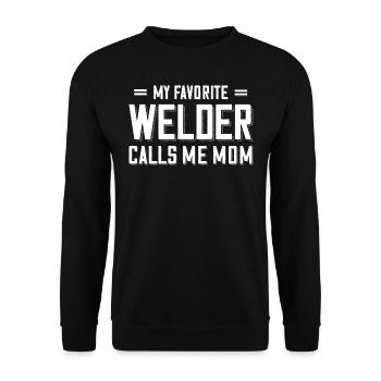 Tenue de soudeur pour soudeurs - Sweat-shirt Unisexe - noir - Devant - Alina (178cm) & Michal (187cm)