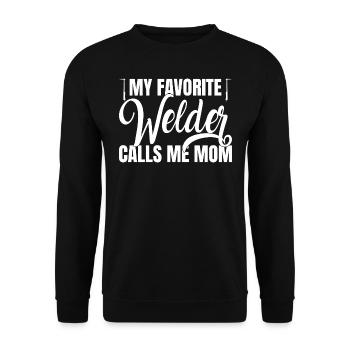 Tenue de soudeur pour soudeurs - Sweat-shirt Unisexe - noir - Devant - Alina (178cm) & Michal (187cm)