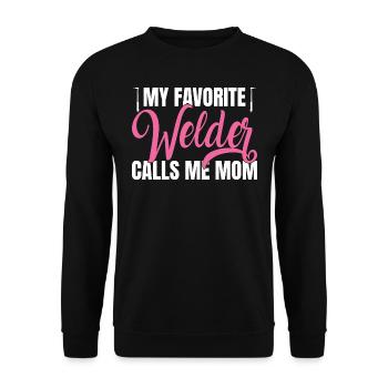 Tenue de soudeur pour soudeurs - Sweat-shirt Unisexe - noir - Devant - Alina (178cm) & Michal (187cm)