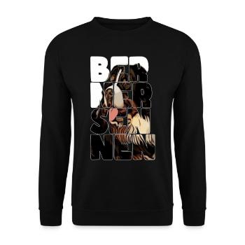 Bouvier bernois - Sweat-shirt Unisexe - noir - Devant - Alina (178cm) & Michal (187cm)