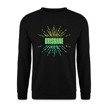 Brisbane Queensland Australien - Unisex Pullover - Schwarz - Vorne - Alina (178cm) & Michal (187cm)