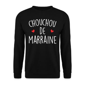 Chouchou De Marraine - Sweat-shirt Unisexe - noir - Devant - Alina (178cm) & Michal (187cm)