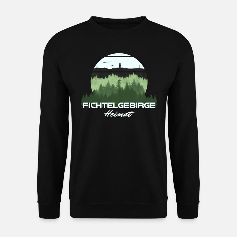Wunderschönes grünes Fichtelgebirge - Unisex Pullover - Schwarz