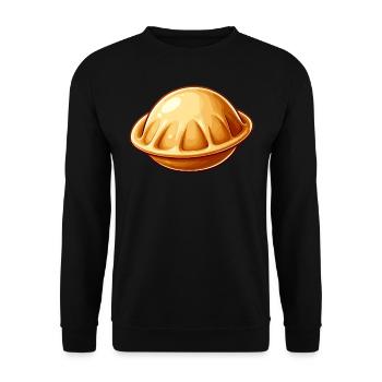 I Love Pelmeni Saying in Russian Funny - Unisex Sweatshirt - black - Front - Alina (178cm) & Michal (187cm)