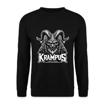 Krampus - I came for naughty - Heavy Metal Style - Unisex Sweatshirt - black - Front - Alina (178cm) & Michal (187cm)