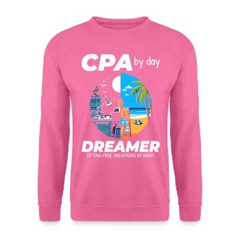 CPA Daydreams: Balance zwischen Arbeit und Glückseligkeit in Split - Unisex Pullover - Pink - Vorne