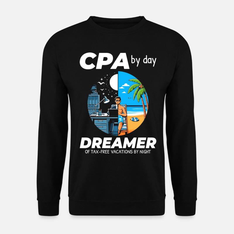 CPA Daydreams: Balancing Work and Bliss in Split - Unisex Sweatshirt - black