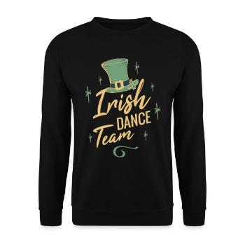 Irish Dance Team - Unisex Sweatshirt - black - Front - Alina (178cm) & Michal (187cm)