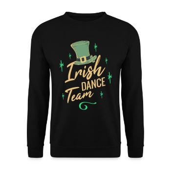 Irish Dance Team - Unisex Sweatshirt - black - Front - Alina (178cm) & Michal (187cm)