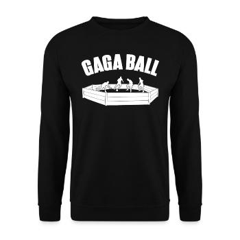 Gaga Ball Dodgeball Gagaball Player Gaga Ball - Unisex Sweatshirt - black - Front - Alina (178cm) & Michal (187cm)
