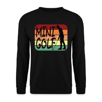 Golfers Golf Golf Vintage Golf - Unisex Sweatshirt - black - Front - Alina (178cm) & Michal (187cm)