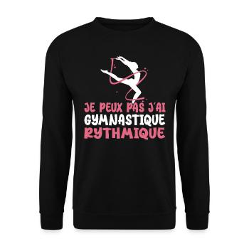 Ich kann nicht Ich habe Vintage Rhythmic Gym Frau - Unisex Pullover - Schwarz - Vorne - Alina (178cm) & Michal (187cm)