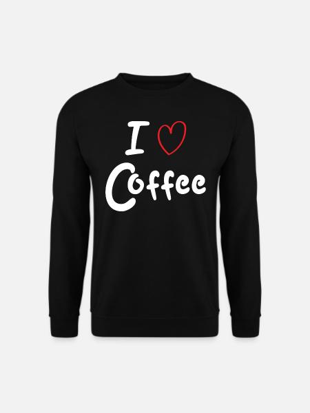 I love Coffee - Unisex Pullover - Schwarz