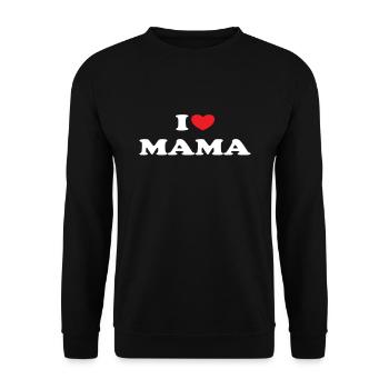 J’adore maman - Sweat-shirt Unisexe - noir - Devant - Alina (178cm) & Michal (187cm)