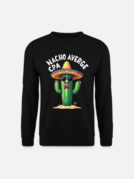 Plus qu’un simple comptable, cactus - Sweat-shirt Unisexe - noir