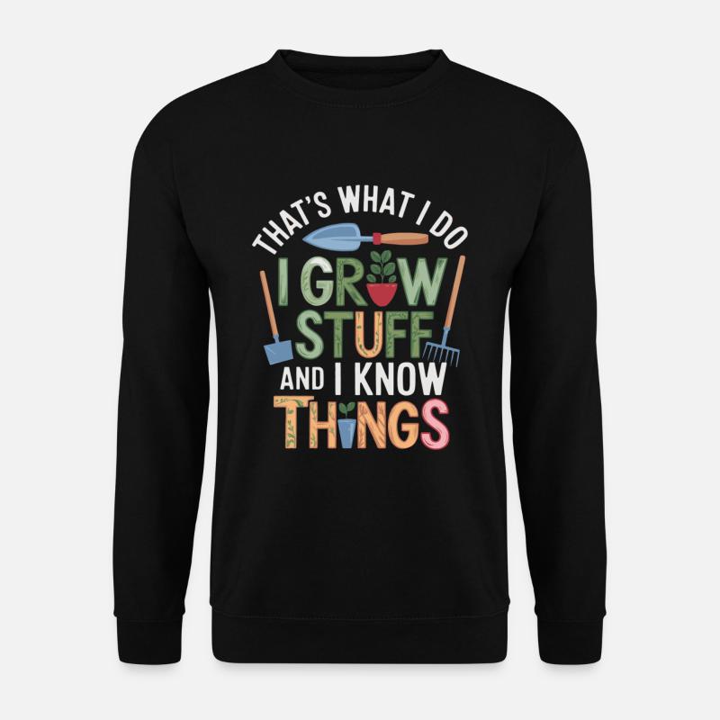 Garten Gartenarbeit Pflanzen Blumen - Unisex Pullover - Schwarz