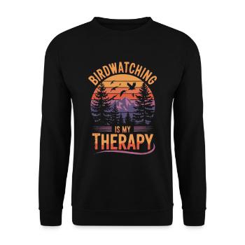 Ornithologue Ornithologue Oiseaux Randonnée Camping - Sweat-shirt Unisexe - noir - Devant - Alina (178cm) & Michal (187cm)