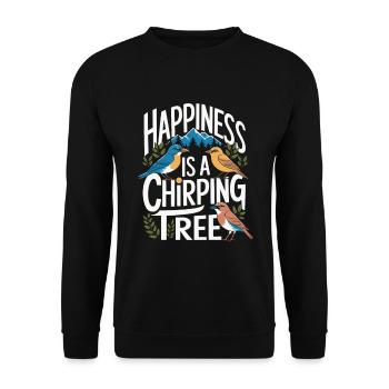 Observation des oiseaux, Oiseaux, Nature, Randonnée, Camping - Sweat-shirt Unisexe - noir - Devant - Alina (178cm) & Michal (187cm)