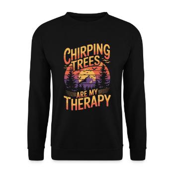 Observation des oiseaux, Oiseaux, Nature, Randonnée, Camping - Sweat-shirt Unisexe - noir - Devant - Alina (178cm) & Michal (187cm)