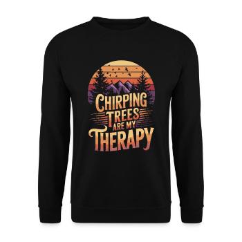 Ornithologue Ornithologue Oiseaux Randonnée Camping - Sweat-shirt Unisexe - noir - Devant - Alina (178cm) & Michal (187cm)