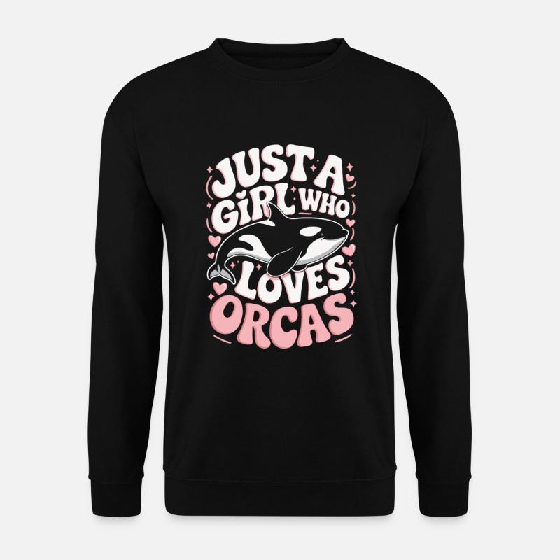 Orca Spruch Mädchen - Unisex Pullover - Schwarz