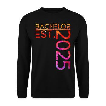 Bachelor est. 2025 - Unisex Pullover - Schwarz - Vorne - Alina (178cm) & Michal (187cm)