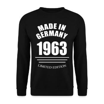 Made in Germany 1963 limited edition - Unisex Pullover - Schwarz - Vorne - Alina (178cm) & Michal (187cm)