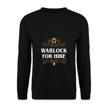 Hexenmeister zum Mieten Charakter-Spieler-Klassen-RPG - Unisex Pullover - Schwarz - Vorne - Alina (178cm) & Michal (187cm)