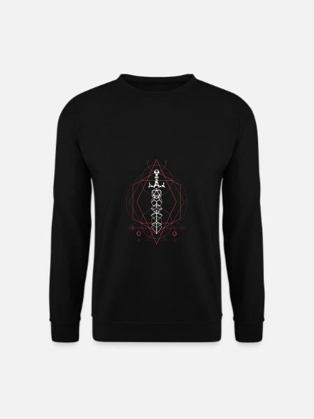 Cleric Polyhedral Dice Sword Geometric RPG - Unisex Sweatshirt - black