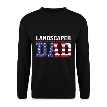 Paysagiste Jardinier Jardinier Jardin - Sweat-shirt Unisexe - noir - Devant - Alina (178cm) & Michal (187cm)