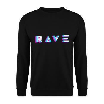 Festival Techno Cadeau Rave - Sweat-shirt Unisexe - noir - Devant - Alina (178cm) & Michal (187cm)