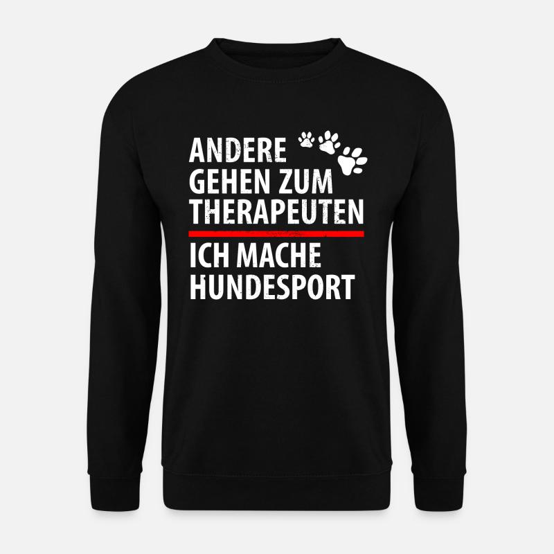 Hundesport Schäferhund Malinois Therapie Shirt - Unisex Pullover - Schwarz
