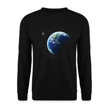 Erde - Unisex Pullover - Schwarz - Vorne - Alina (178cm) & Michal (187cm)