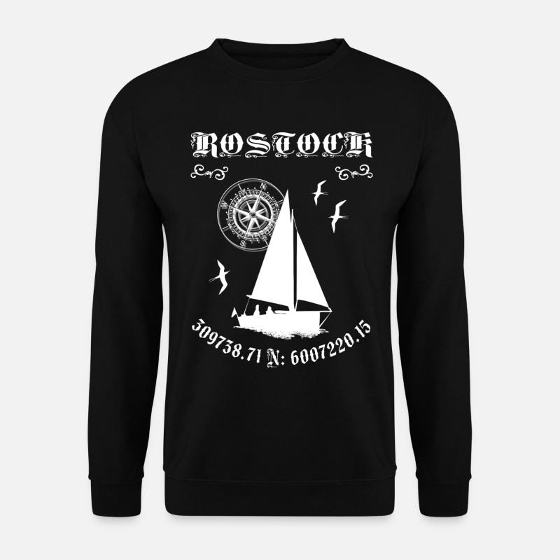 Rostock - Unisex Pullover - Schwarz