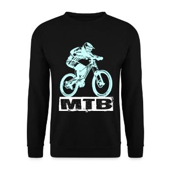 Vélo VTT - Sweat-shirt Unisexe - noir - Devant - Alina (178cm) & Michal (187cm)