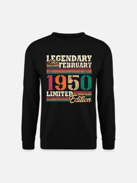 Légendaire Février 1950 édition limitée - Sweat-shirt Unisexe - noir