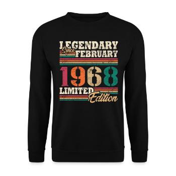 Légendaire Février 1968 édition limitée - Sweat-shirt Unisexe - noir - Devant - Alina (178cm) & Michal (187cm)