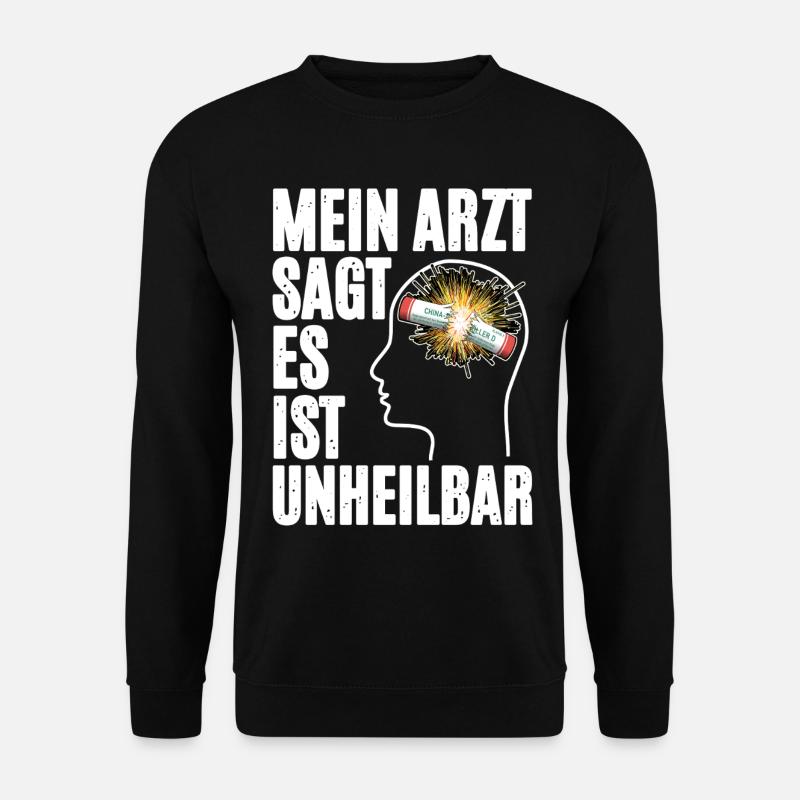 Pyrotechnik Im Kopf - Unisex Pullover - Schwarz