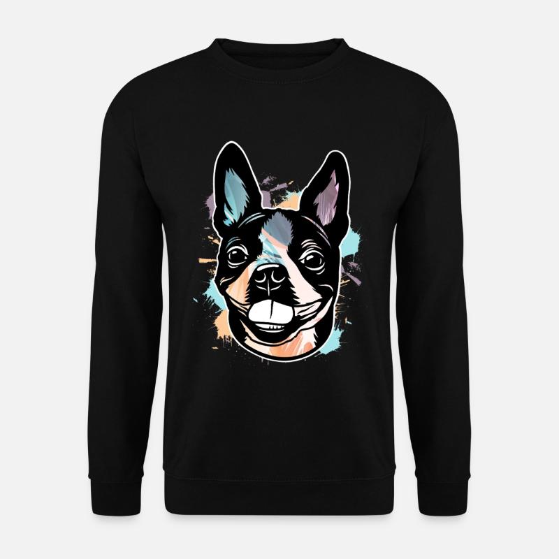 Boston Terrier - Unisex Pullover - Schwarz