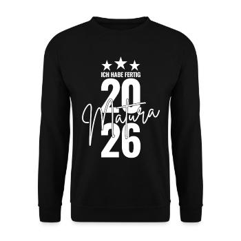 Matura 2026 J’ai fini - Sweat-shirt Unisexe - noir - Devant - Alina (178cm) & Michal (187cm)