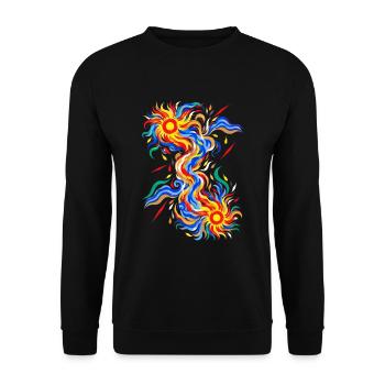 Jvala - Unisex Pullover - Schwarz - Vorne - Alina (178cm) & Michal (187cm)