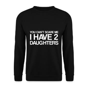 Filles père fille cadeau mère - Sweat-shirt Unisexe - noir - Devant - Alina (178cm) & Michal (187cm)