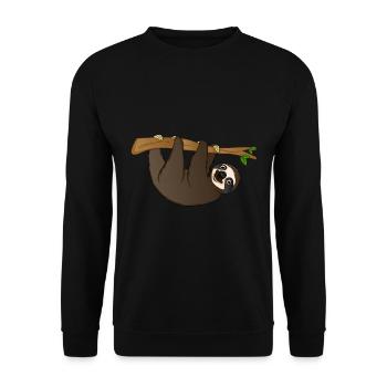 indolence - Sweat-shirt Unisexe - noir - Devant - Alina (178cm) & Michal (187cm)