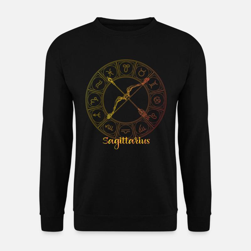 Signe du zodiaque du Sagittaire - Sweat-shirt Unisexe - noir