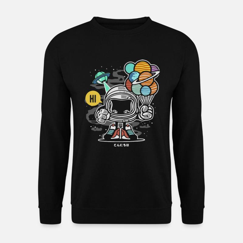 Astronaut - Unisex Pullover - Schwarz
