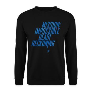 Mission Impossible Dead Reckoning Design In Blue - Unisex Sweatshirt - black - Front - Alina (178cm) & Michal (187cm)